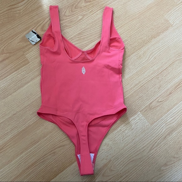 NWT Free People Heart of Gold Leotard Peach XS - Picture 6 of 10